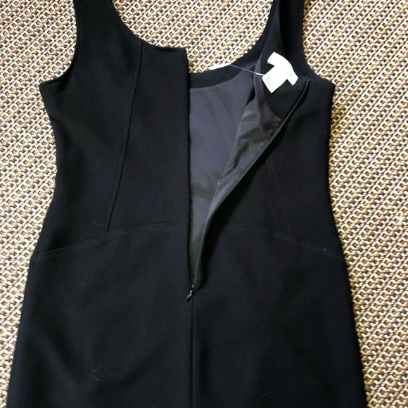 🖤NEW! Calvin Klein Classic Black Sleeveless Mid Length Dress LBD Size 4 - Picture 9 of 14
